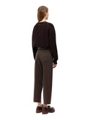 Pinko - Maglia Gracidio in lana a coste - 107872A3P4-M04 - Marrone Oltre Buio