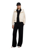 Twinset - Piumino Corto In Bi-Materiale - 262TP2491-00059 - Madreperla