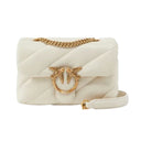 pinko - love puff mini cl sheep nappa - 100039-a0f2-z14q - bianco seta-antique gold
