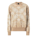 Immagine di Pinko - Mindelo Maglia Felpa Stampa Ba - 104618-A2Cw-Cz4 - Mult.Beige/Bianco - Felpa di Pinko disponibile su Barbara1999.