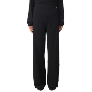 Twinset Pantalone In Maglia Dettaglio Pizzo 232Tp3243-00006 Nero