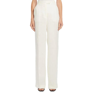 Immagine di Max Mara Studio - Pantaloni Alcano - 2416131022600-015 - Bianco - PANTALONE di Max Mara Studio disponibile su Barbara1999.