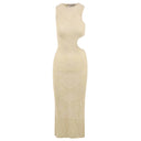 Immagine di Akep - Abito Lungo Oblo Maglia Boucle - Vskd05044-V1 - Panna - ABITO di Akep disponibile su Barbara1999.