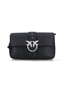 pinko - borsa love one slouchy zip classic v - 105081-a2jg-z99e - nero limousine - matt silver