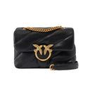 pinko - love puff mini cl sheep nappa - 100039-a0f2-z99q - nero-antique gold