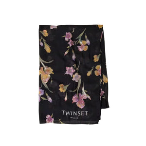 Immagine di Twinset - Kefia In Tessuto Con Stampa Oval T Sfumati - 251Ta4340-12328 - St.Iris Multicolor/Black - Kefia di Twinset disponibile su Barbara1999.
