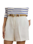 Lauren Ralph Lauren - terrish pleated shorts - 200971319001 - white