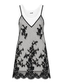 Pinko - Maxi Canotta Cineraria in Jersey - 107156A3Fl-Zz1 - Bianco/Nero