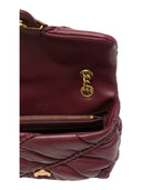 Pinko - Borsa Love Bag Mini Puff in Pelle Crinkle - 107162A0F2-Ww5Q - Ribes Intenso-Antique Gold