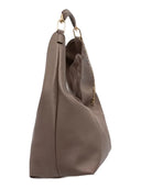 Twinset - Hobo Grande C/Manico In Metallo Fasciato - 262Tb7090-12003 - Dark Taupe