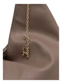 Twinset - Hobo Grande C/Manico In Metallo Fasciato - 262Tb7090-12003 - Dark Taupe