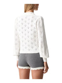 Twinset - Polo In Maglia Punzonata Cuori - 262Tp3022-00059 - Madreperla