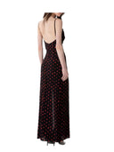 Mar De Margaritas - Riley - Abito Lungo Dritto In Crepe - Mmabw01529-Ne134 - Rose Nero
