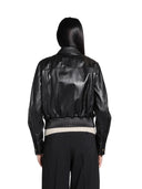 Max Mara Studio - Giacca In Pelle Mstbiada - 2616441011600-003 - Nero