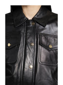 Max Mara Studio - Giacca In Pelle Mstbiada - 2616441011600-003 - Nero