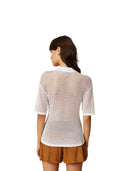 Twinset - Polo in Maglia M/C - 261ap3033-00526 - Off White