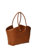 Twinset - Tote Grande Effetto Intrecciato - 261tb7300-00057 - Cuoio