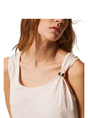 Twinset - Canotta c/Clip Spallina - 261te2101-00570 - Sabbia Rosa