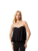 Twinset - Top Svasato Decolté - 261tp2254-00006 - Nero