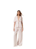 Twinset - Giacca a "Mantella" c/collo a Scialle - 261tp2450-00570 - Sabbia Rosa