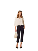 Twinset - Camicia Cropped Morbida C/Alamari - 261tp2460-12551 - Blue Jasmine