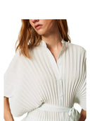 Twinset - Camicia Plissettata c/Cintura - 261tp2560-13162 - Aqua