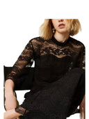 Twinset - Pantaloni Larghi in Macramé - 261tp2901-00059 - Madreperla