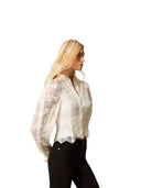 Twinset - Giacchina m/l in Macramé - 261tp2902-00059 - Madreperla