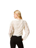 Twinset - Giacchina m/l in Macramé - 261tp2902-00059 - Madreperla