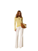 Twinset - Maglia m/l Righe Bicolor - 261tp3221-13381 - Riga Parchment/Limeade