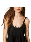 Twinset - Abito Lungo C/Spallini - 261tt2140-00006 - Nero