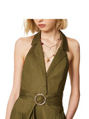 Twinset - Tuta S/M C/Cintura - 261tt2221-00914 - Verde Alpino