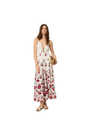 Twinset - Abito Lungo C/Spallini - 261tt2600-13503 - Cherries Degradé White/Red