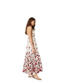 Twinset - Abito Lungo C/Spallini - 261tt2600-13503 - Cherries Degradé White/Red