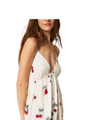 Twinset - Abito Lungo C/Spallini - 261tt2600-13503 - Cherries Degradé White/Red