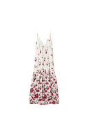 Twinset - Abito Lungo C/Spallini - 261tt2600-13503 - Cherries Degradé White/Red