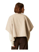 Twinset - Poncho Corto Ballon In Tessuto - 262Ta4410-00310 - Canapa