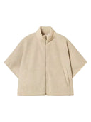 Twinset - Poncho Corto Ballon In Tessuto - 262Ta4410-00310 - Canapa