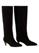 Twinset - Stivale T.M. In Pelle Scamosciata - 262Tcp140-00006 - Nero