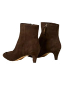 Twinset - Stivale Tronchetto T.M. In Pelle Scamosciata - 262Tcp142-13411 - Darkness Brown