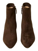 Twinset - Stivale Tronchetto T.M. In Pelle Scamosciata - 262Tcp142-13411 - Darkness Brown