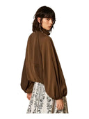 Twinset - Giubbino Con Dettagli In Contrasto - 262Tp2132-13411 - Darkness Brown