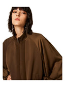 Twinset - Giubbino Con Dettagli In Contrasto - 262Tp2132-13411 - Darkness Brown