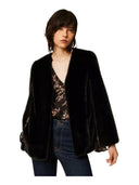 Twinset - Giacca/Cappa A Fibra Lunga - 262Tp2242-00006 - Nero