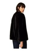 Twinset - Giacca/Cappa A Fibra Lunga - 262Tp2242-00006 - Nero