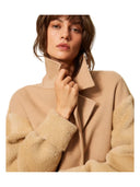 Twinset - Caban in panno double di misto lana - 262TP2490-00310 - Canapa