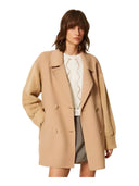 Twinset - Caban in panno double di misto lana - 262TP2490-00310 - Canapa