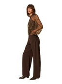 Twinset - Pantalone Seasonal Fit In Bull - 262Tp2550-13411 - Darkness Brown