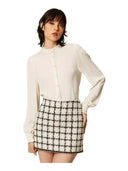 Twinset - Camicia Con Rouches - 262Tp278B-00059 - Madreperla