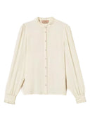 Twinset - Camicia Con Rouches - 262Tp278B-00059 - Madreperla